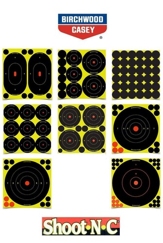 Birchwood Casey Shoot.N.C Targets**All Sizes**Shooting Airgun Rifle Hunting  - Picture 1 of 18