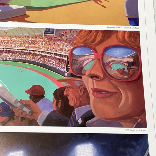 Philadelphia Phillies Art in the Park Print 2007 Ballpark Trilogy by Max Mason - Afbeelding 9 van 17