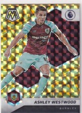 2021-22 MOSAIC PREMIER PRIZMS GOLD ASHLEY WESTWOOD BURNLEY PRIZM SOCCER Z5604