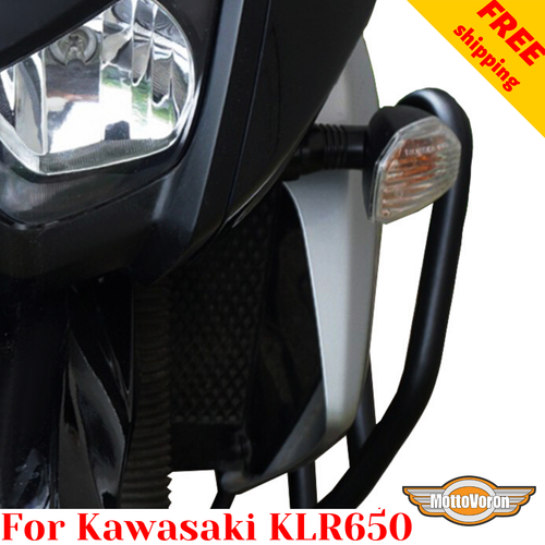 Protector de motor para Kawasaki KLR 650 KLR650 barras de choque (2008-2018) - Imagen 9 de 12
