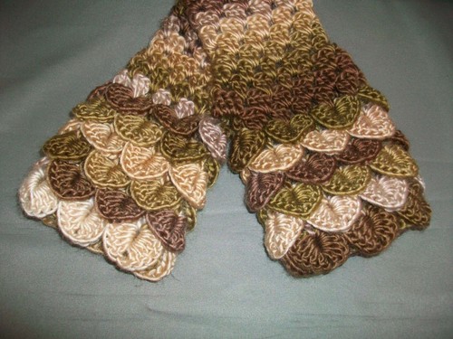 HANDMADE Facets Crochet Dragon Scale Fingerless Gloves - Color Choice - NEW - Picture 41 of 55