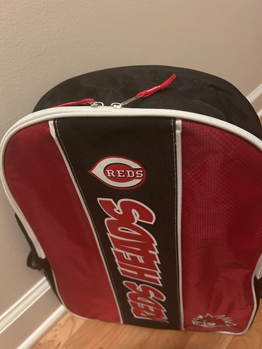 Cincinnati Reds Heads Backpack Back Pack Red Black Bookbag Bag School Kid - New - Picture 3 of 5