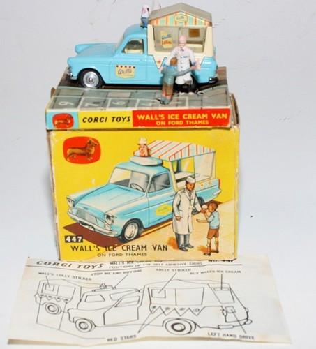 Corgi 447 Walls Eiswagen, neuwertig in OVP - Bild 1 von 11