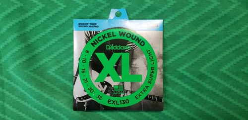 D'Addario Nickel Wound Extra Super Light Electric Set Guitar Strings .08-.38 - Picture 5 of 6