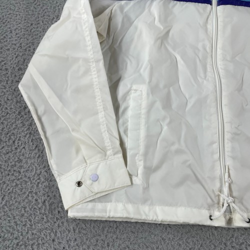 Vintage 80s Hawaii Rainbow Windbreaker Size Medium White Maui Honolulu Zip 90s - Picture 5 of 13