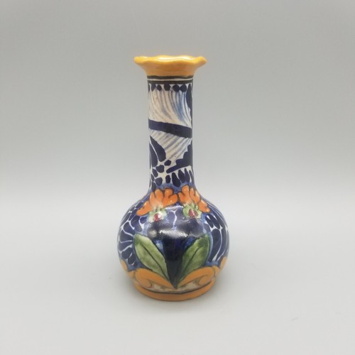 La Corona Talavera kleine Vase mexikanische Volkskunst Keramik - Bild 2 von 10