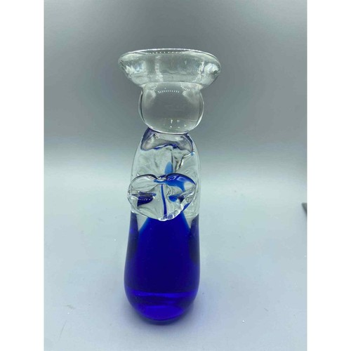 Hand Blown Studio Art Glass Submerso Angel Cobalt Blue Hslo - Picture 1 of 8