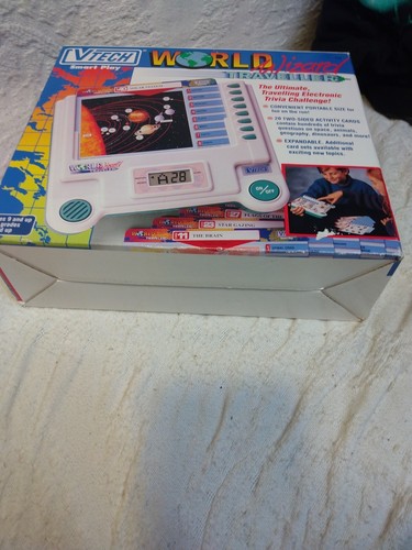 New Vintage V-Tech Wizard World Traveller Electronic Learning Game Quiz Science - Picture 12 of 14