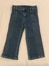 Tommy Hilfiger unisex girl boy blue jeans with pockets adjustable waist Sz 2/2T