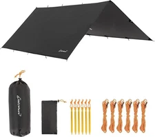 Waterproof Camping Tarp for Tent Ultralight Hammock Rain Fly Tent Shelter Gear