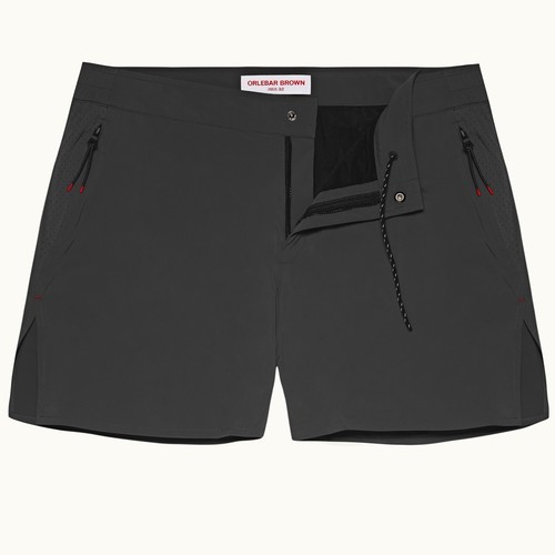 ORLEBAR BROWN Szare Średniej długości Technical Setter Hot Swim Shorts Rozmiar 34 375 $ - Zdjęcie 1 z 8