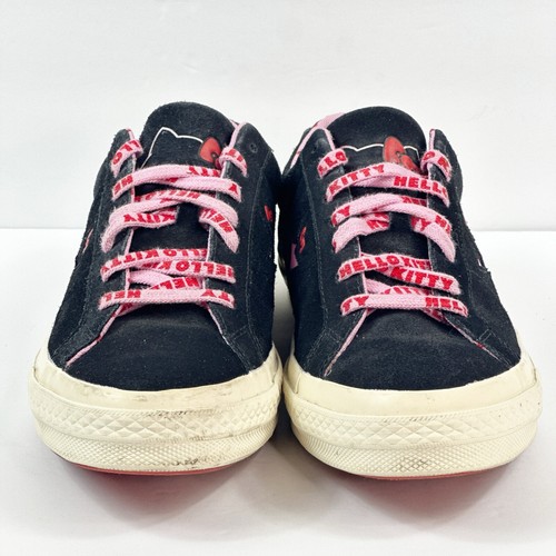 Converse Hello Kitty Sneaker Damen 12 Herren 10 x One Star schwarz pink Wildleder niedrig - Bild 6 von 15