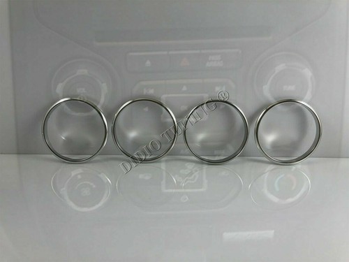 Per Ford F150 2008-2014 Alluminio Anello Ventilazione Anelli Cromati 4 pezzi - Picture 5 of 9