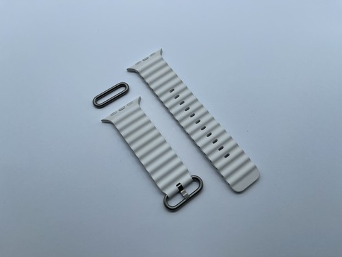 Oryginalny Apple Watch Ultra Strap BIAŁY OCEAN BAND 49mm 45mm 44mm - Zdjęcie 5 z 14