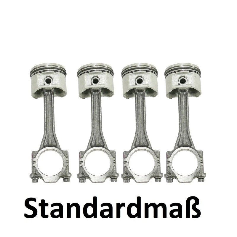 4x Kolben STD mit Pleuelstange für VW 1.0 AUC ALD 030107065CH 