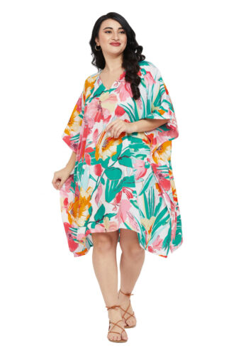 Mujeres Hippy Boho Kaftán Túnica Vestido Dashiki Caftan Talla Grande Prenda para el torso holgada Mini Vestido - Imagen 441 de 515