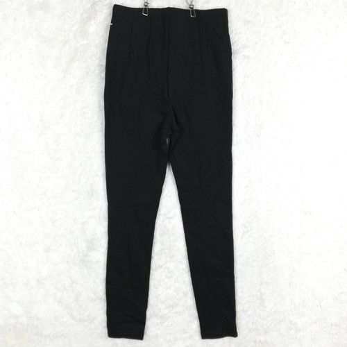 Free People Womens Pants Skinny Black High Rise Pleated Faux Pockets 0 New - Picture 2 of 11