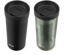 Ello, 2 Pk Arabica 14 oz Stainless Steel Hot Cold Travel Tumbler (Choose Color)