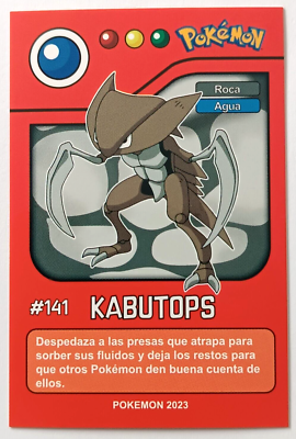 CARD POKEMON POKEDEX EC VOL. I #141 KABUTOPS 2023 Kanto PERU South