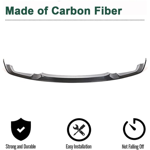 Fit For BMW 2 Series F87 M2 2016-2018 REAL CARBON FIBER Front Bumper Lip Spoiler - Foto 5 di 12
