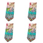 April Cornell Blanche 100% Cotton Napkin Set of 4 Turquoise Rose Purple Green