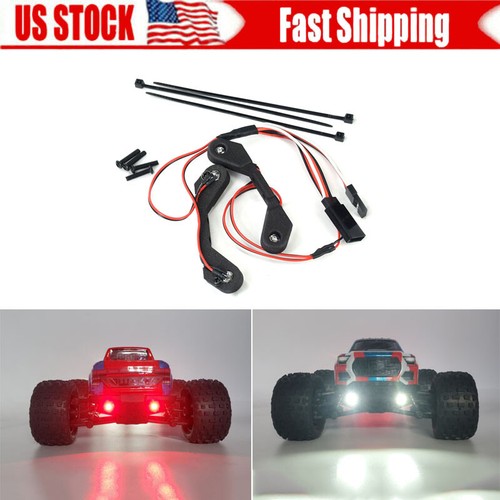 Front Rear Light Kit For ARRMA 1/18 Granite Grom RC Car Spotlight Taillight US - 第 1/7 張圖片