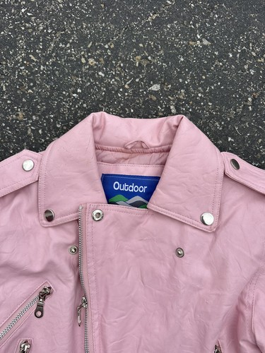 Outdoor Habitat Child's Pink Motorcycle Biker Jacket Embroidered Size 5T - Picture 8 of 18