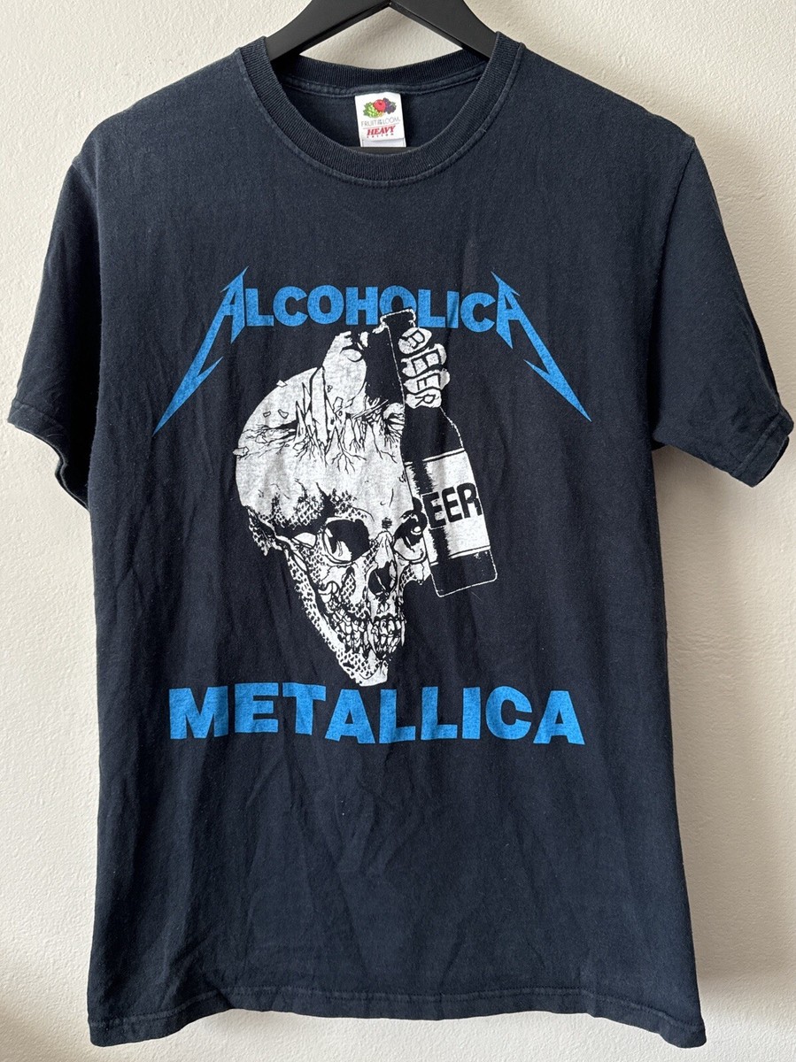 LLICA メタリカ 90s S/S Tee Vtg 90s Metallica Alcoholica Shirt M Rock Band Tee Pushead