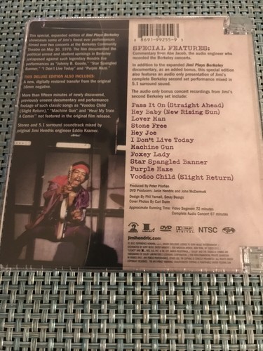 Jimi Plays Berkeley (DVD, 2012) NEW Sealed AUTHENTIC USA  - Picture 2 of 2