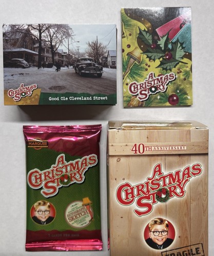 2024 Cryptozoic A Christmas Story 72-Card Base & Puzzle Set Box Wrappers + PACK