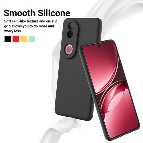 Funda protectora trasera de silicona líquida suave de lujo para ViVO V50 5G - Imagen 20 de 33