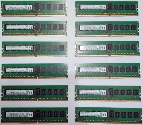 96 GB Go (12x 8) SK Hynix DDR4 ECC 2133 MHz HMA41GR7MFR8N-TF