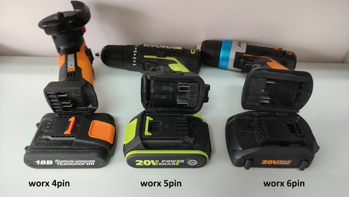 Adaptador de batería para herramientas de 4 pines Worx 20V (Dexter) (Jadapters) - Imagen 2 de 12