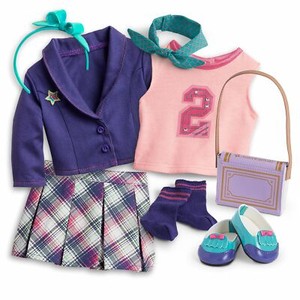 American Girl Doll Ready To Learn School Outfit for 18” Dolls Skirt ...