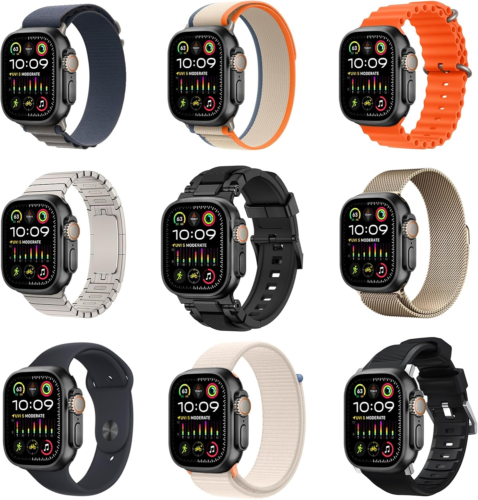Amband Metal Case Screen Protector Cover for Apple Watch Ultra 2/Ultra 49Mm, W3 - Picture 6 of 12