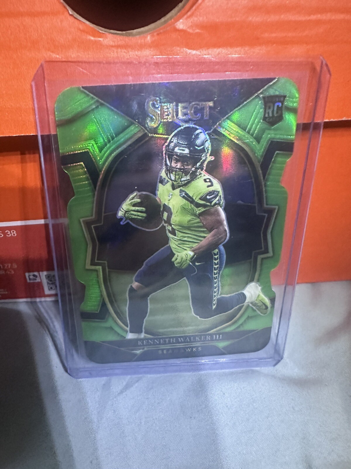 2022 Select Kenneth Walker III RC #2 Neon Green Die Cut /299 Seahawks Rookie