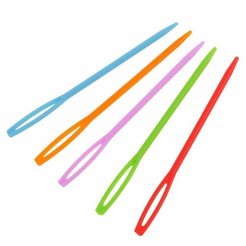 Large Eye Hand Sewing Plastic Needles Craft Tapestry Emboidery 5/10/20 Pcs - Picture 2 of 11