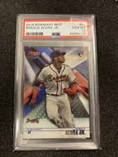 2018 BOWMAN'S BEST RONALD ACUNA JR #51 ROOKIE RC PSA 10