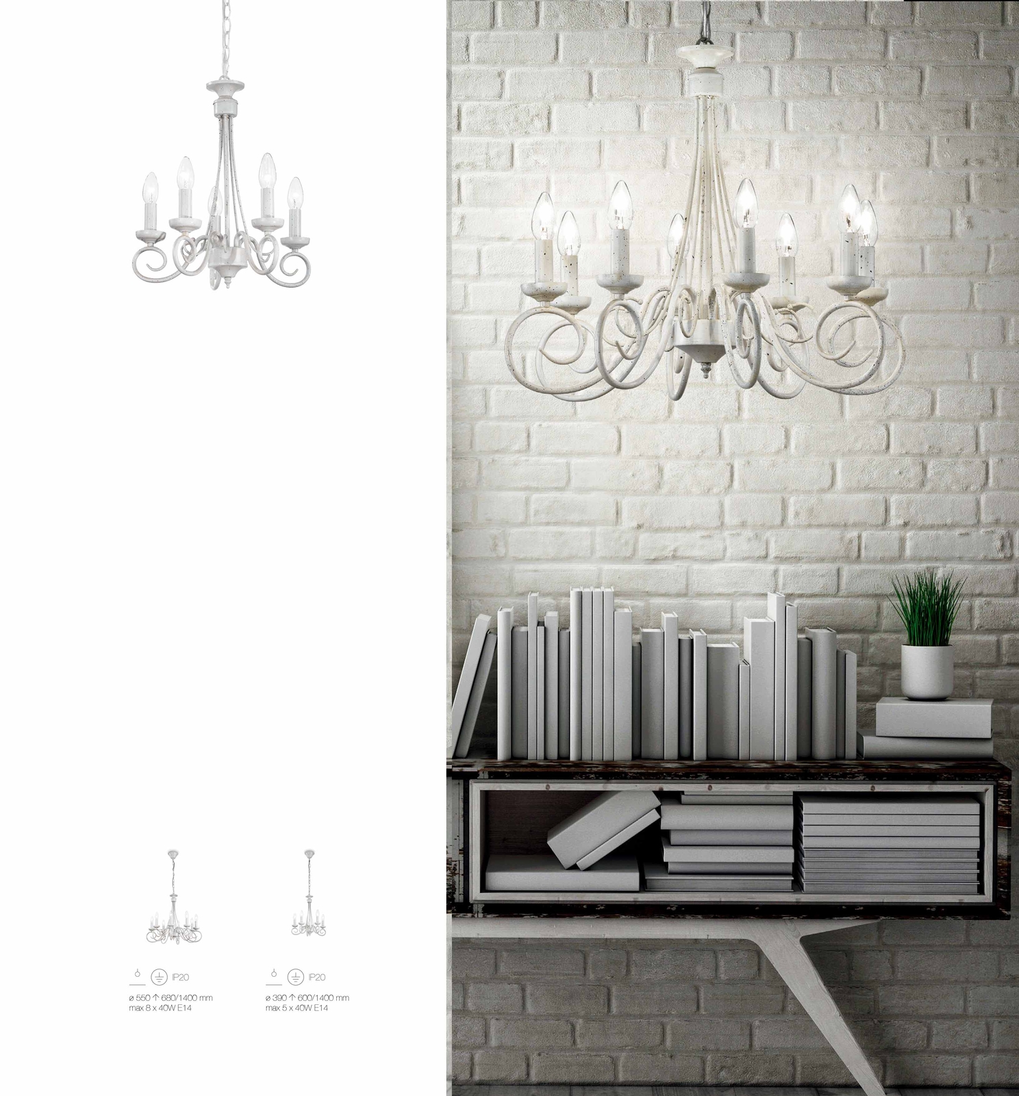 Mia LIGHT Landhaus Lampadario ø550mm ø550mm ø550mm stato fiammingo Bianco metallo Lampada 274862 Mia LIGHT Landhaus Lampadario ø550mm ø550mm ø550mm stato fiammingo Bianco metallo Lampada 274862