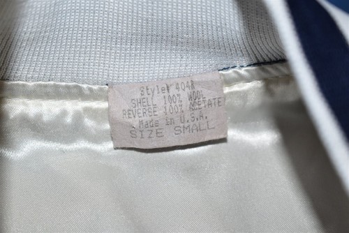 vtg 80s LA LAW TV SHOW SATIN WOOL EMBROIDERED FULLY REVERSIBLE JACKET SMALL S - Picture 8 of 8