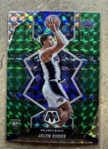2021-22 Panini Mosaic Jalen Suggs RC Green Mosaic Prizm #209 Magic Rookie