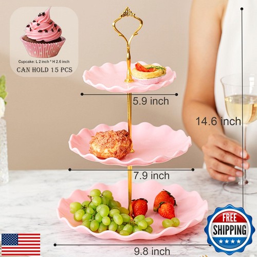 ANGEO 6 Pcs Cupcake Stand Cake Stand, with 3 x Three-Tier Cupcake Stands, 3 x - Picture 5 of 5