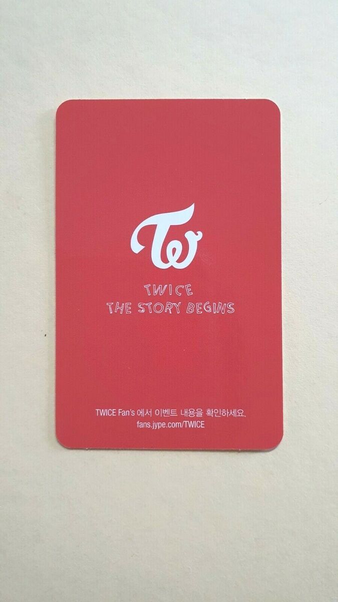 TWICE 1st mini album The Story Begins Official Photocard RED