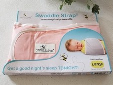 Brand new Anna  Eve Swaddle Strap. Color: Pink. Size: Large