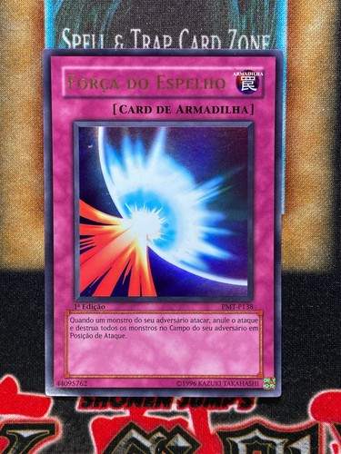 Yugioh Mirror Force MRD-138 PMT-P138 1st Edition Ultra Rare MP PORTUGEUSE