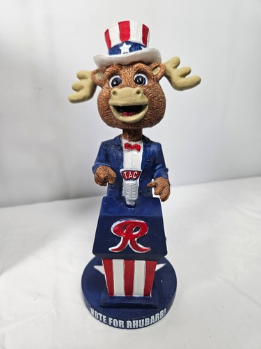 Tacoma Rainiers Rhu Wants You Rhubarb Reindeer Mascot Bobblehead 2016 Election - Picture 2 of 12