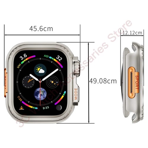 Metal Bumper Case For Apple Watch 45mm 44mm Protector Frame Cover For iWatch Ser - Picture 2 of 18