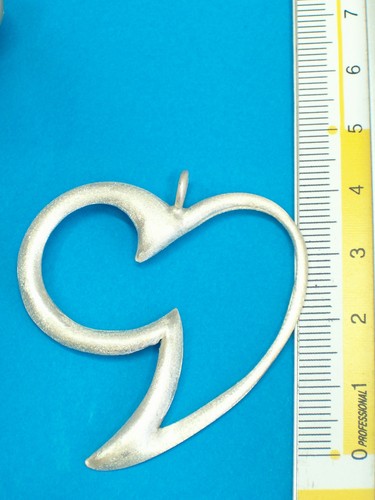 Pendente CUORE con INIZIALE " G " in ARGENTO 925 - Ciondolo con girocollo - - Imagen 3 de 4