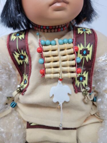 Marie Osmond Native American Indian Brave Doll Mato Toddler 11" Vintage 2000 - Picture 12 of 19
