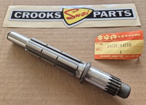 NOS 24131-14110 RM125 Z 1982 Genuine Suzuki Transmission Drive Shaft - Picture 5 of 9